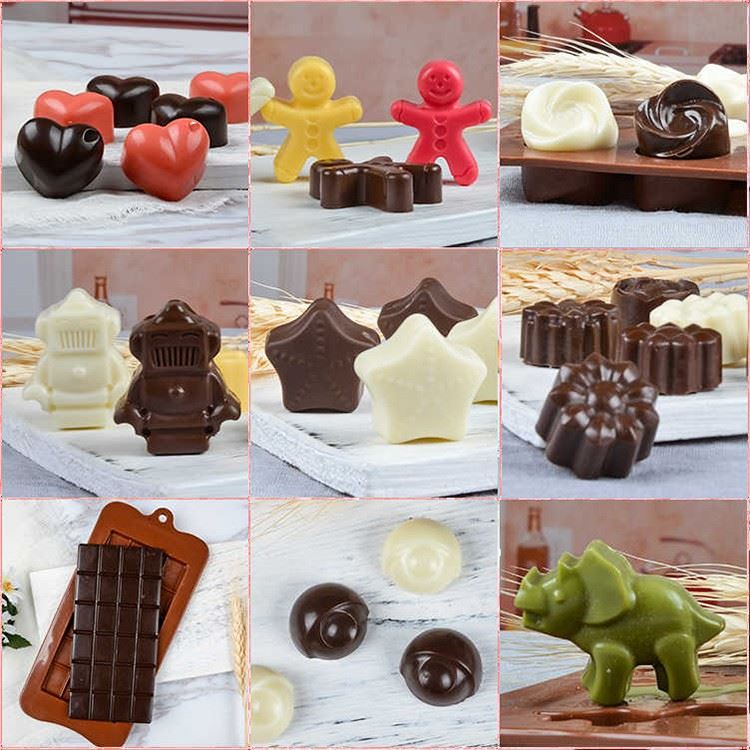 A Variety Of Silicone Chocolate Mold