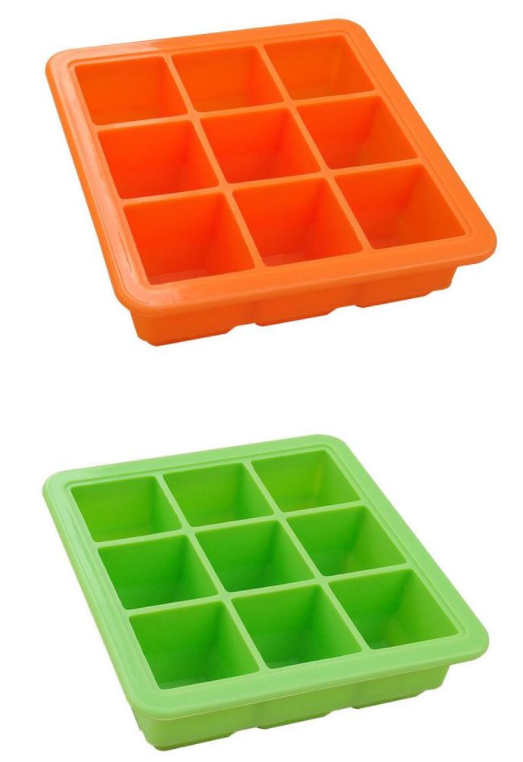 Heat Resisting BPA Free Silicone Best Block Molds Whiskey Square Ice Cube Tray With Lid