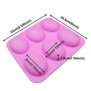 Promotional Gift Egg Shape Silicone Handmade Bath Soap Making Supplies Soap Mold