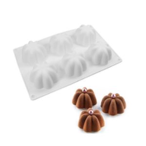 Cheap Price Silicone 3d Cake Making Molds Flower Shap Molds Mooncake