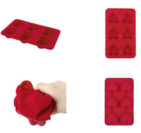 Silicone Heart Cup Cake Mould And Soap Molds Made From Food Grade Silicone