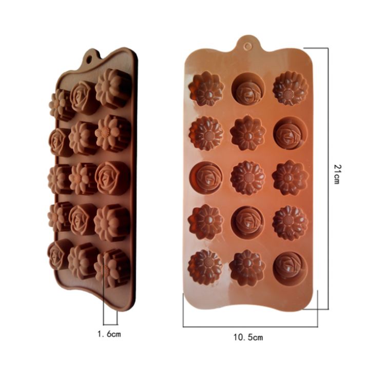 Hot Sale Funny Cute Flower Shapes Candy Mold Tray