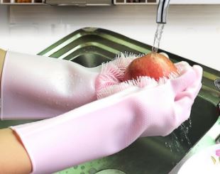 Good Housewife Helper - Silicone Bathroom Cleaning & DishWashing Gloves