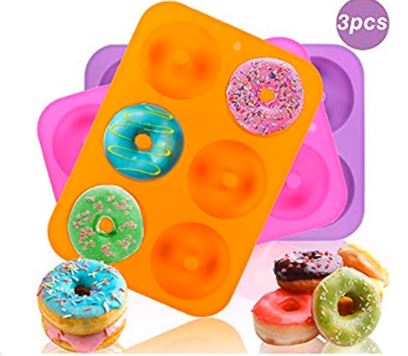 BPA Free Silicone Donut Mold 6 Cavities For Making Delicious Ring Donut