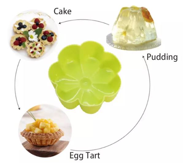 Making Flower Shaped Desserts In Silicone Dessert Molds