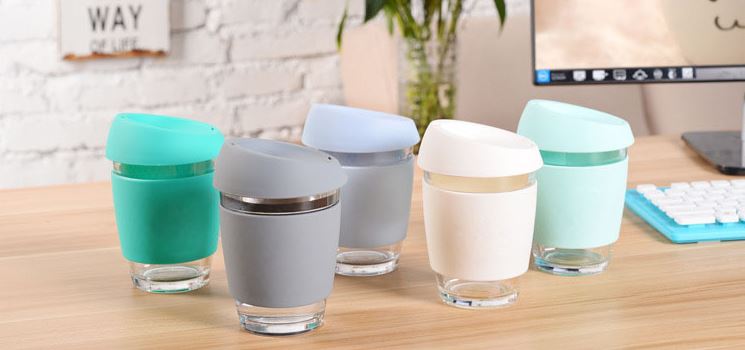 Introduction For The Glass Coffee Cups Tea Cups With Silicone Lid