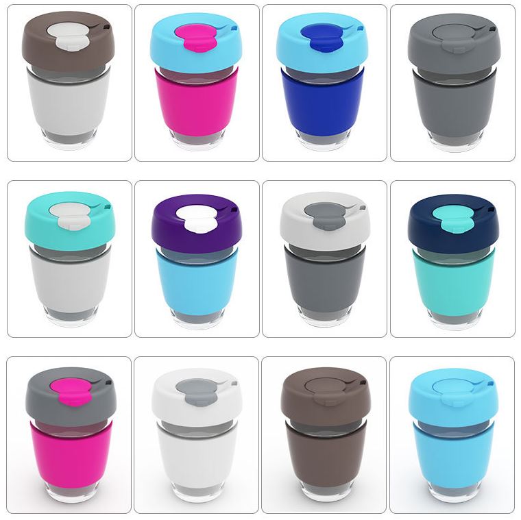 Introduction For The Glass Coffee Cup With Silicone Lid