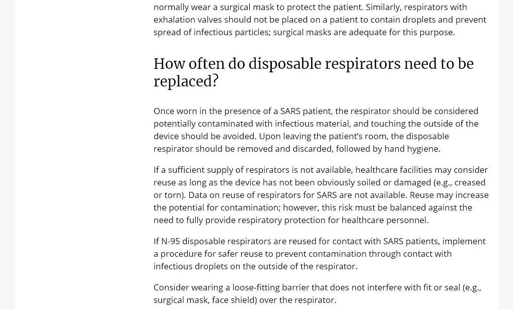 CDC Mask Related Knowledge