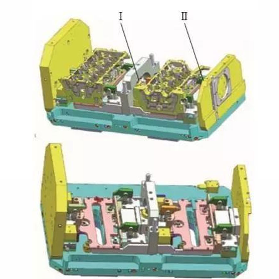 An High-Efficiency Special Cnc Fixture For Flexible Wire Machining Cylinder Block And Cylinder Head